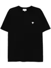 Café Kitsuné Barista Fox Patch Relaxed T-shirt In Black