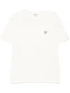 Café Kitsuné Barista Fox Patch Relaxed T-shirt In White