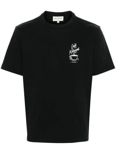 Café Kitsuné Cafe Kitsune Coffee Cup Relax T-shirt-shirt Clothing In P199 Black