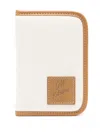 Café Kitsuné Canvas Passport Case In Neutrals