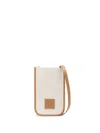 Café Kitsuné Logo-appliqué Canvas Shoulder Bag In Neutrals