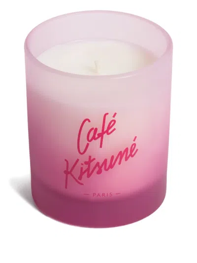 Café Kitsuné 로고 캔들 In Pink