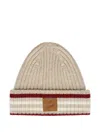 Café Kitsuné Logo-patch Beanie Hat In Multi