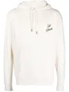 Café Kitsuné Logo-print French Cotton-terry Hoodie In White