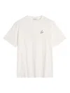 Café Kitsuné Logo-print T-shirt In White