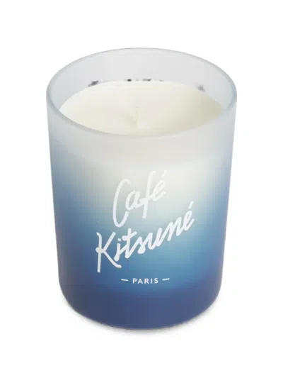 Café Kitsuné Logo-print Candle In Blue