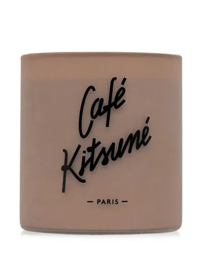 Café Kitsuné Logo-print Scented Candle In Animal Print