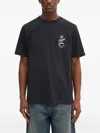 Café Kitsuné Logo-print T-shirt In Black