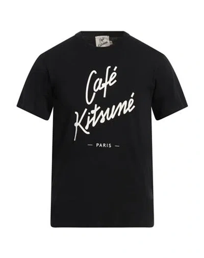 Café Kitsuné Man T-shirt Black Size Xxl Cotton