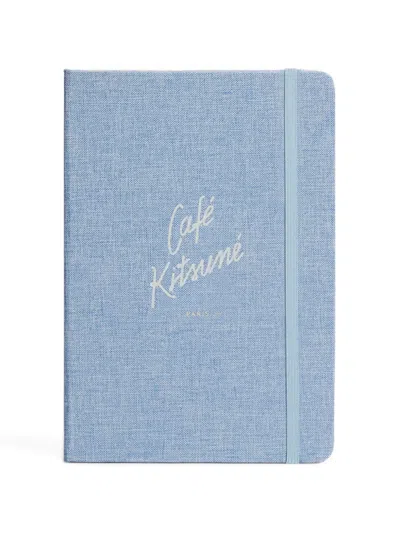 Café Kitsuné Textured Notebook In Blue