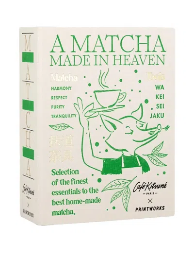Café Kitsuné X Printworks Barista Fox Matcha Set In Multi