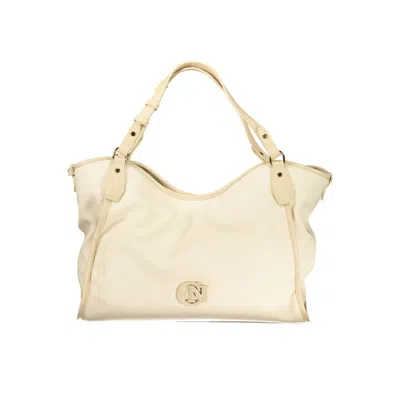 Cafènoir Cafenoir Beige Polyurethane Women Shoulder Women's Bag In Sand