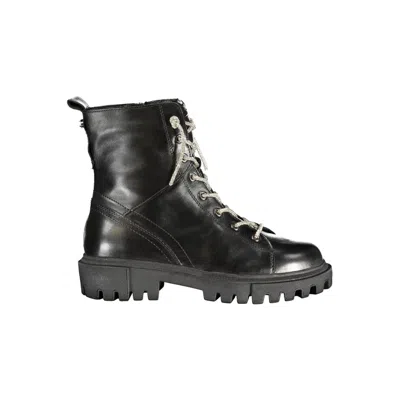 Cafènoir Cafenoir Black Leather Women Ankle Women's Boot
