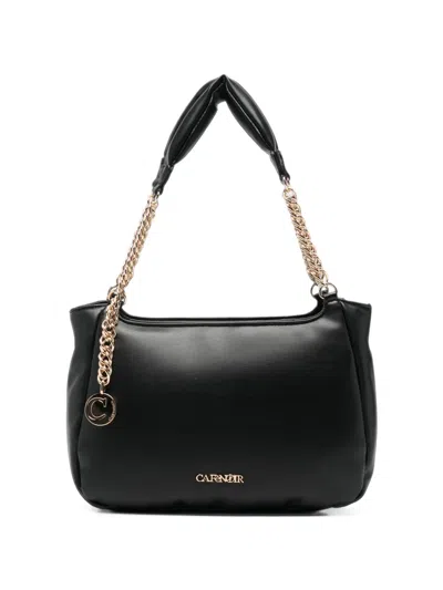Cafènoir Chain-link Shoulder Bag In Black