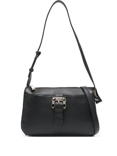 Cafènoir Embellished Buckle Shoulder Bag In Black
