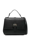 Cafènoir Jewel-embellished Flap Tote Bag In Black