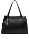 Cafènoir Logo-charm Tote Bag In Black