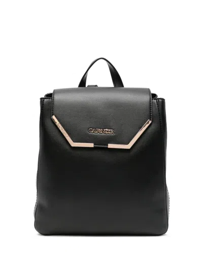 Cafènoir Logo-plaque Backpack In Black