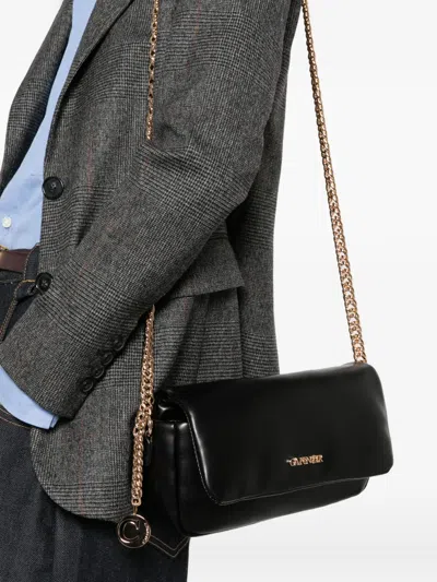 Cafènoir Logo-plaque Chain-link Shoulder Bag In Black