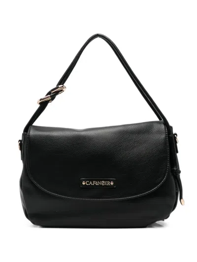 Cafènoir Logo-plaque Foldover Shoulder Bag In Blue