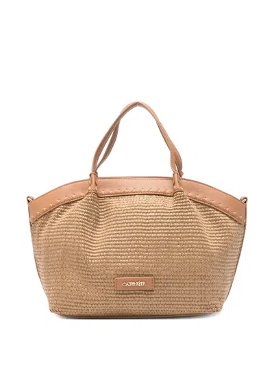 Cafènoir Logo-plaque Tote Bag In Blue