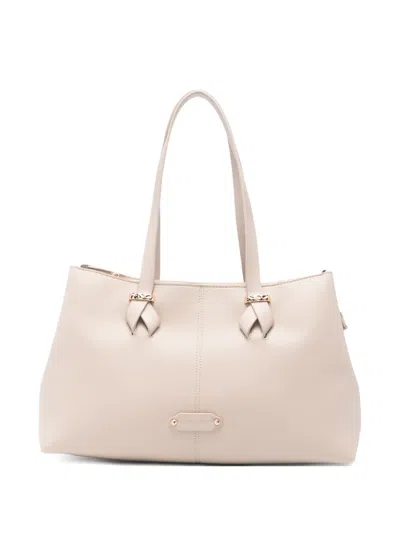 Cafènoir Logo-plaque Tote Bag In Neutral