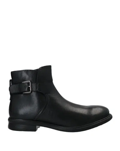 Cafènoir Man Ankle Boots Black Size 8 Leather