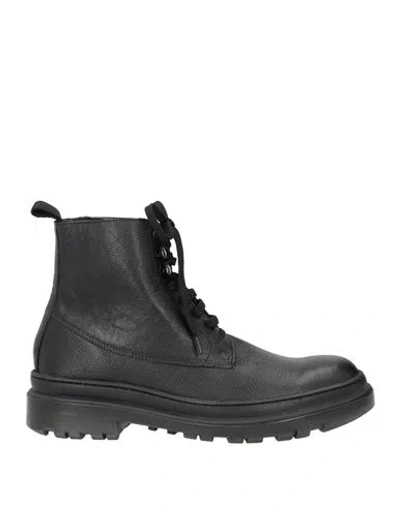 Cafènoir Man Ankle Boots Black Size 8 Leather