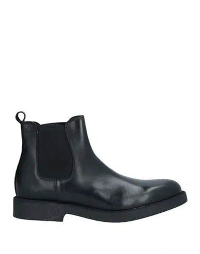 Cafènoir Man Ankle Boots Black Size 9 Leather