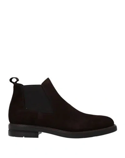 Cafènoir Man Ankle Boots Dark Brown Size 7 Leather