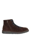 Cafènoir Man Ankle Boots Dark Brown Size 8 Leather In Brown