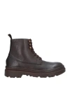 Cafènoir Man Ankle Boots Dark Brown Size 8 Leather In Brown