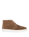 Cafènoir Man Ankle Boots Khaki Size 9 Leather In Beige