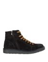 Cafènoir Man Ankle Boots Navy Size 9 Leather In Navy Blue