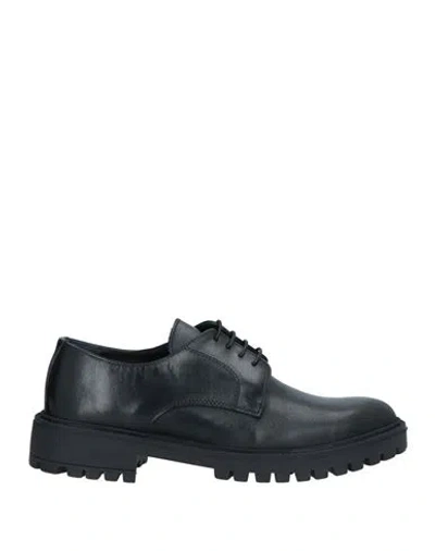 Cafènoir Man Lace-up Shoes Black Size 7 Leather