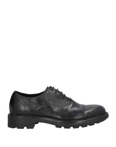 Cafènoir Man Lace-up Shoes Black Size 9 Leather