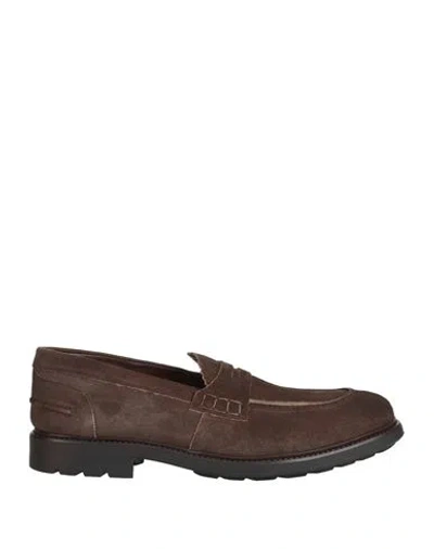 Cafènoir Man Loafers Dark Brown Size 8 Leather