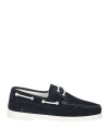 Cafènoir Man Loafers Midnight Blue Size 9 Leather In Blue