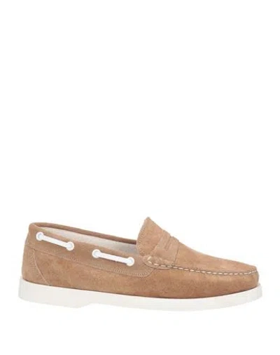 Cafènoir Man Loafers Sand Size 9 Leather In Beige