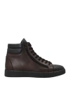 Cafènoir Man Sneakers Dark Brown Size 8 Soft Leather