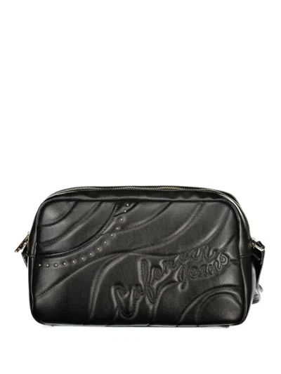 Cafènoir Quilted Stud-embellished Cross Body Bag In Black
