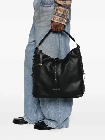 Cafènoir Stud-embellished Shoulder Bag In Black