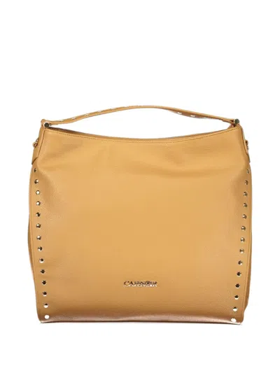 Cafènoir Stud-embellished Tote Bag In Brown