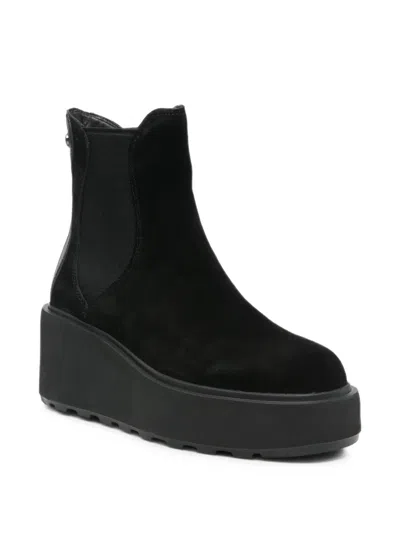 Cafènoir Wedge-heel Chelsea Boots In Black