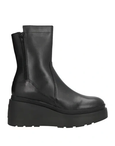 Cafènoir Woman Ankle Boots Black Size 11 Leather
