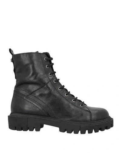 Cafènoir Woman Ankle Boots Black Size 11 Leather