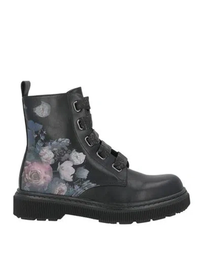 Cafènoir Woman Ankle Boots Black Size 6 Textile Fibers