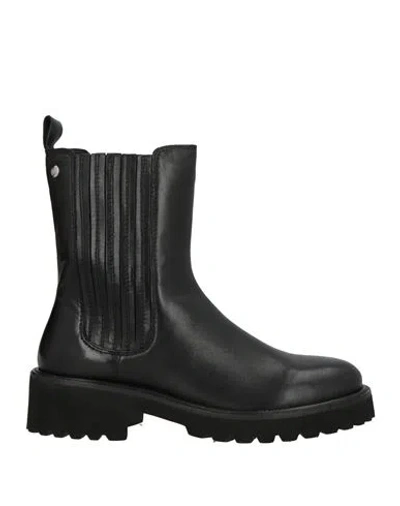 Cafènoir Woman Ankle Boots Black Size 7 Leather