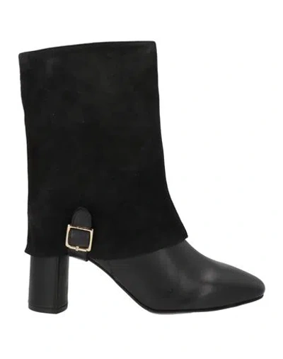 Cafènoir Woman Ankle Boots Black Size 7 Leather