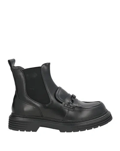 Cafènoir Woman Ankle Boots Black Size 7 Leather